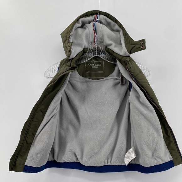 🎁5/$25 LIEF Fashion Vest Boys Size 7 My Super jacket Insulated Removable Hood - Picture 9 of 13